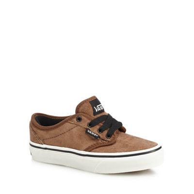 Boys' tan 'Atwood' suede canvas shoes